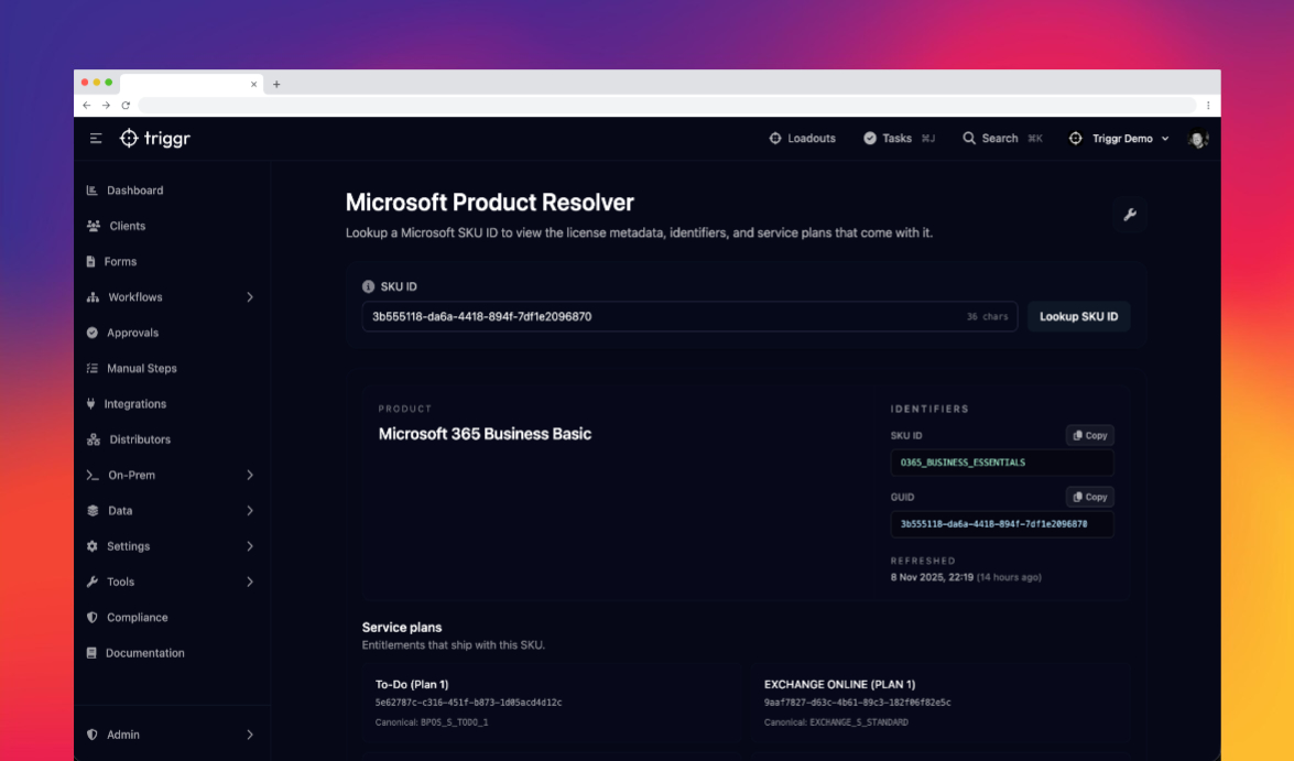 Now in Triggr: Introducing the Microsoft Product Resolver