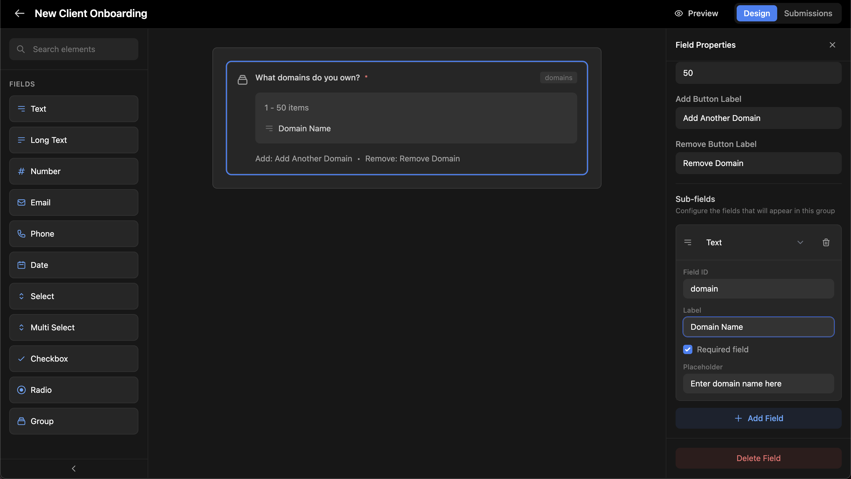 Now in Triggr: Group Inputs